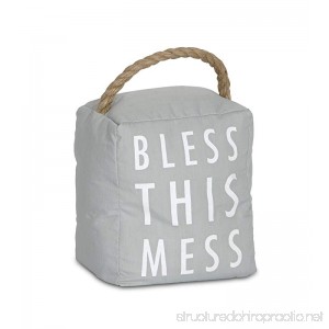 Pavilion Gift Company 72194 Bless This Mess Door Stopper 5 x 6 - B00YQM41JO