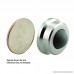 Prime-Line J 4647 Wall Stop 1 in. Outside Diameter Cast Brass Brushed Chrome w/Rubber Bumper - B00DRZMBS4