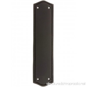 10 1/2 Rope Push Plate In Oil Rubbed Bronze - B005TQAORE