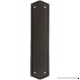 10 1/2" Rope Push Plate In Oil Rubbed Bronze - B005TQAORE