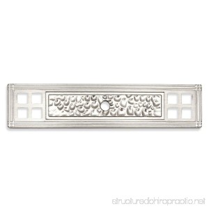 Cosmas 10552SN Satin Nickel Hammered Cabinet Knob Backplate Back Plate - B01KORUSX2