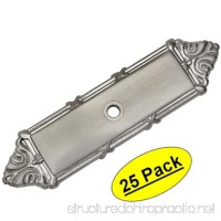 Cosmas 9467SN Satin Nickel Cabinet Hardware Knob Backplate / Back Plate - 25 Pack - B01N5R852B