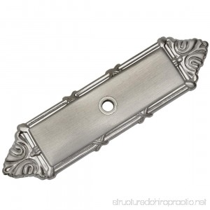 Cosmas 9467SN Satin Nickel Cabinet Hardware Knob Backplate / Back Plate - B01N9TMOAE