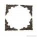 eMylo 40x40mm Antique Bronze Corner Bracket Pad Decorative Furniture Fittings Corner Pad Jewelry Box Hardware Edge Pad Corner Iron Pack of 4 - B00S9M6PFK