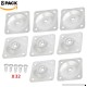Gimiton 8Pack 12 Degree Slope Leg Mounting Plates Furniture Leg Attachment Plates with Screws M8 Thread for Furniture Sofas Couches Seats Set of 8 with 32 Screws (8Pack) - B07DGCYX49