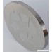 Recycle Logo -Brushed Aluminum Medallion - 1-1/2 Diameter 1/8 Thick - B01NAST2DW