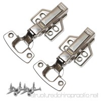 BeAhity Soft Close Hinge Semi-Coverage Style Concealed Hinge for Kitchens  Bathrooms Use -Stainless-Steel Screws are Included - B07D3Y84HQ