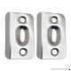 Designers Impressions Satin Nickel Replacement Strike Plates For Ball Catches (Pair): PL-003 - B01JH10NPY