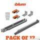 Bundle - BLUM TANDEM Set Drawer Slides plus Blumotion Complete Kit. With runners 563H  locking devices  rear mounting brackets and screws (for face frame or frameless application) 21" Pack of 12 - B0799HQZPT