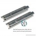 Drawer Slides URBEST 8 inch Full Extension 3 Section Ball Bearing Side Mounted Drawer Slider for Cabinet Kitchen 2 PCS - B07DLLHXXB