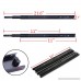 GLE2016 A Pair of Black Metal Quiet Ball Bearing Full Extension 3 Section Drawer Slide Side Mount (27.5cm/11 Inch) - B01N8Y1XEH