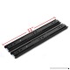 GLE2016 A Pair of Black Metal Quiet Ball Bearing Full Extension 3 Section Drawer Slide  Side Mount (27.5cm/11 Inch) - B01N8Y1XEH