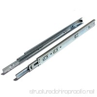 GlideRite Hardware 1435-ZC-5 14 Inch Side Mount 35mm Full Extension Drawer Slides with 1 Inch Over-Travel 5 Pack 14 1 70 lb Silver - B071VW6HZB