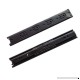 HomeMiss 1 Pair Black Cold-Rolled Steel Ball Bearing Full Extension Drawer Slide-12inch - B076P9F2Y6
