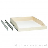 Slide-A-Shelf SAS-SC-L-B  Made-To-Fit Slide-out Shelf  Full-Extension with Soft close  Poly-finished Birch Fronts  SEE IMPORTANT INFO BELOW! - B00DGXAQR0