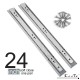 Soft Close Drawer Slides 1 Pair- Esste Ball Bearing 3-Folds Full Extension Side Mount Cabinet Hardware with 88 lb. Load Capacity Available in Length 14  16  18  20  22  24 Inch - B07B3ZSVJ8