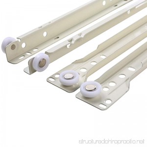 UHPPOTE Cold Rolled Plate Bottom Mount Drawer Slides (10in/25cm) - B071ZMKGMF