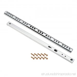 uxcell Ball Bearing Drawer Slides Two Way Slide Track Rail 11-inch 16mm Wide 1 Pair - B07CZYVCTL