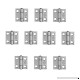 Adiyer [10 Pack] 304 Stainless Steel Butt Hinges for Cabinet Cupboard Jewelry Box (25mm x 24.5mm x 1mm) - B074P3Y5Y9