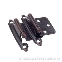 DecoBasics Variable Overlay Cabinet Hinges  Oil Brushed Bronze  25 Pairs (Sets) Pack - B01NCAE7CS