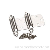 East West Consolidated 495SN-25 Self Closing Variable Overlay Cabinet Hinges Satin Nickel ( Pack Of 25 Pair) - B00SEPKIAK