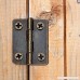 Hicarer 60 Pieces Antique Bronze Mini Hinges Retro Door Hinges and 300 Pieces 7 mm Mini Brass Hinge Replacement Screws with Storage Box 2 Sizes - B07CSPXDQ5