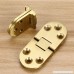 OwnMy 2Pcs 180 Degree Solid Brass Hinge Drop Front Desk Drawer Butt Hinge for Table Sewing Machine，Doors and Folding Table with Screws - B07DN62N4C