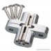 Ranbo ( Pack of 2) hidden gate hinge stainless steel Invisible door hinges concealed barrel wooden box silver (1-3/4 inch) - B071XX3WY7