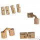 SNNplapla 4pcs 8MM Cylindrical Brass Barrel Invisible Furniture Hinge Concealed Hinge (180 Degree Opening Angle) - B076Y5FWT3