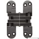 SOSS Mortise Mount Invisible Hinge with 8 Holes  Zinc  Black E-Coated Finish  4-5/8" Leaf Height  1-1/8" Leaf Width  1-41/64" Leaf Thickness  10 x 1-1/2" Screw Size - B0084JJ6A4