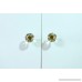ANJUU 12 Pcs 30mm Diamond Shape Crystal Glass Cabinet Knobs with Gold Base with Screws Drawer Knob Pull Handle Used for Kitchen Dresser Door Cupboard (Clear) - B07CH84WZF
