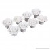 CSKB White Flower Rose Door Knobs + Screw Floral Vintage Ceramic Kitchen Pull Handle Knob Home Modern Style Cupboard Pulls Drawer Knobs and Handles - B00NGHSDKI