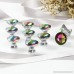 CZC Home 10 PCS 30mm Crystal Glass Pull Handle Cupboard Cabinet Knobs Drawers Shutters Dresser Bathroom (Multicolor) - B077TMHQ9M