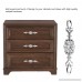 Drawer Pull Handles Knobs DDSKY Diamond Crystal Knobs with Plate for Kitchen Door Cupboard Wardrobe Drawer Furniture Decoration Pack of 4 (Small) - B075Z3TY5B