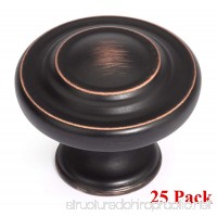 Dynasty Hardware K-1586-ORB Three Ring Cabinet Knob Oil Rubbed Bronze (25 Pack) - B01N8S4WRI