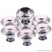 HiMo 6PCs Diameter 40mm Clear Crystal Glass Cabinet Knob Cupboard Drawer Pull Handle Come with 3 kinds of Screws - B00FFXD3FQ