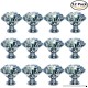 HOSL 12-Pack 40MM Diamond Shape Crystal Glass Cabinet Knob Cupboard Drawer Pull Handle/Great for Cupboard  Kitchen and Bathroom Cabinets  Shutters  etc - B072XGRSGP
