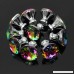 KINGSO 10pcs Colorful Crystal Glass Cupboard Wardrobe Cabinet Drawer Knob Door Pull Handle - B0116S27PA