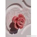 Knobs 8Pcs Elegant Pink Rose Pulls Flower Ceramic Cabinet Knobs Cupboard Drawer Pull Handles + Scre - B078R6QCH5