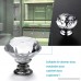 Neewer 30mm Clear Crystal Glass Diamond Shape Door Knob Drawer Pull Handle for Cabinet Drawer Cupboard Wardrobe Home Decoration (12Pack) - B01CJQQMJ0