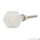 Set of 12 White Faceted Marble Knobs – Decorative Drawer Pulls for Cabinets  Dressers  Cupboards – Handmade Novelty Geometric Cabinet Hardware for Bathroom  Kitchen  Living Room by Artisanal Creations - B07BGTGJ3J