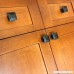Southern Hills Black Cabinet Knobs - Pack of 5 - Square Kitchen Cupboard Knobs Drawer Pulls SHKM006-BLK-5 - B00OYBFIMG