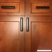 Southern Hills Black Drawer Pulls - 4 Inch Screw Spacing - Cabinet Door Pulls - Pack of 5 -Cabinet Drawer Handles SHKM005-BLK-5 - B00OYB49TY