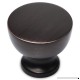 Southern Hills Oil Rubbed Bronze Cabinet Knobs - Pack of 5 - Round Cabinet Drawer Knobs  Kitchen Hardware Cupboard Pulls  SHKM013-ORB-5 - B00ED133VU