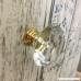uxcell Drawer Knob Pull Handle 40mm Crystal Glass Diamond Shape Cabinet Door Drawer Knobs with Screws for Home Office Cupboard Wardrobe DIY (10pcs Gold Base) - B0763S4TYN