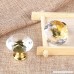uxcell Drawer Knob Pull Handle 40mm Crystal Glass Diamond Shape Cabinet Door Drawer Knobs with Screws for Home Office Cupboard Wardrobe DIY (10pcs Gold Base) - B0763S4TYN