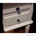 YUYIKES 40mm Diamond Shape Crystal Glass Cabinet Knobs Purple 12 Pack for Drawer Chest Bin Dresser Cupboard - B01GRTV8JE