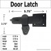 5.75 Door Latch - DS-137 Antique Style Door Latch Door Latch for Gates Doors Closet Cabinet Sliding Barn & Shed Doors - in Vintage Black cast Iron Finish for Interior & Exterior Designing - (1) - B07DPT9937