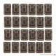 Antrader 24pcs Clasp Latch Lock Mini Hasp for Toolbox Gift Box Suitcase 1.5'' x 1'' x 0.35'' with Screws (Bronze Tone) - B076BMHZ5N