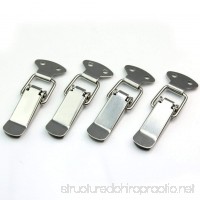 GBSTORE 4 Set Stainless Spring Loaded Toggle Case Box Chest Trunk Latch Catch Clamp Clip - B01K6MI6QG